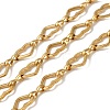 Ion Plating(IP) 304 Stainless Steel Heart Link Chains CHS-Q006-17G-1