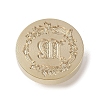 Golden Tone Wax Seal Brass Stamp Head DIY-B079-01G-M-2