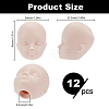 Rubber Craft Doll Head DIY-WH0671-035-2