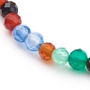 Dyed Natural Agate Beaded Bracelets BJEW-JB05932-2