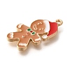 Christmas Theme Alloy Enamel Pendants ENAM-Q509-02KCG-01-2