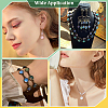 48Pcs 8 Colors Transparent Resin Cabochons RESI-PH0002-53-5