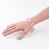 Rose Quartz Bracelets BJEW-JB02290-01-4