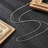 1mm Rack Plating Brass Cable Chain Adjustable Slider Necklaces for Women Men MAK-L044-03G-3