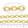 Rack Plating Brass Oval Link Chains CHC-N009-01G-3