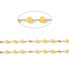 Dyed Natural Jade Round Beaded Chain CHS-C006-01I-2