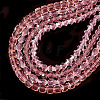 4 Strands 4 Styles Transparent Glass Bead Strands GLAA-TADJ0001-01A-7