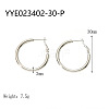 Stylish Stainless Steel Big Hoop Earrings NA7733-6-1