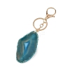 Natural Agate & 304 Stainless Steel Keychain KEYC-JKC01494-3