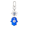 Evil Eye Lampwork Pendant Decorations HJEW-JM01997-03-1