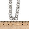 304 Stainless Steel Ring Link Chain Necklaces NJEW-H072-02A-P-5