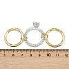 Brass Micro Pave Cubic Zirconia Plain Band Finger Rings for Women RJEW-P160-01C-G01-6