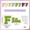 16Pcs 8 Colors Computerized Towel Embroidery Cloth Self Adhesive Patches PATC-PH0001-07C-2