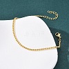 Brass Boston Link Chains Bracelets for Women BJEW-C140-17G-3