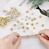 100Pcs 4 Styles Alloy with Rhienstone Beads RB-AR0003-15-4