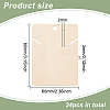 Wood Earring Display Card with Hanging Hole DIY-WH0320-20F-2