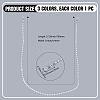 3Pcs 3 Colors Plastic Pearl & Glass Bead Strap for Eyeglasses AJEW-CY0002-18-2