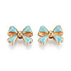 Ion Plating(IP) 304 Stainless Steel Enamel Beads STAS-N114-23I-G-1