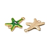 Ocean Theme Alloy Enamel Connector Charms FIND-CJC0017-15KCG-03-2
