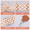 Ethnic Style Wave Pattern Adjustable Nylon Wide Crossbody Bag Straps PURS-WH0005-39P-02-4