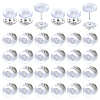 40Pcs 4-Hole Resin Button Lapel Pin Backs BUTT-NB0002-13B-1