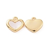 Shell Heart Charms KK-E068-VC095-1