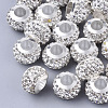 Polymer Clay Rhinestone European Beads RB-S055-16A-1