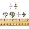 60Pcs 6 Styles Tibetan Style Alloy Pendants TIBEP-FS0001-24-5