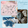 Journey Theme Alloy Pendant Locking Stitch Markers HJEW-SC00072-5