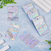 60Pcs Rectangle Zip Top Plastic Glitter Holographic Bags OPP-TA0001-23-4