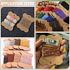 Bone Shape Kraft Paper Card AJEW-WH20816-095-5