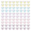 100Pcs 5 Colors Transparent Acrylic Beads TACR-TA0001-73-1