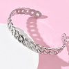 304 Stainless Steel Cuff Bangles BJEW-A160-03P-2