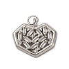 Brass Micro Pave Cubic Zirconia Pendants KK-P308-17P-1