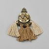 Alloy Tassel Pendants FIND-CJC0024-54C-1
