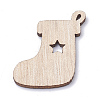 Undyed Wooden Pendants LS-WOOD-S040-17-2