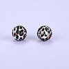 Printed Round Silicone Focal Beads SI-JX0056A-86-1