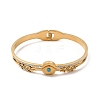 Resin Eye Hinged Bangle with Rhinestone BJEW-A135-01G-2