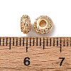 Brass Micro Pave Clear Cubic Zirconia Beads KK-C253-11LG-3