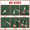SUNNYCLUE DIY Christmas Snowflake Earring Making Kit DIY-SC0022-84-6