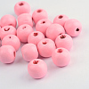 Dyed Natural Wood Beads WOOD-S662-6x7mm-A03-1