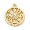 Brass Micro Pave Cubic Zirconia Pendants LS-KK-I380-20G-1