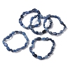 Dyed & Heated Natural Blue Aventurine Stretch Beaded Bracelets BJEW-K213-C18-1