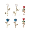 6Pcs 3 Style Alloy Pendants ENAM-FS0001-04-1