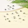 200Pcs Flat Round Acrylic Beads TACR-FS0001-53-10