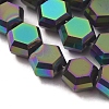 Electroplate Glass Beads Strands EGLA-L018-C-FP01-2