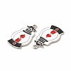 Rack Plating Alloy Enamel Pendants FIND-G054-15P-01-2