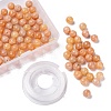 100Pcs 8mm Natural Peach Calcite Round Beads DIY-LS0002-27-1