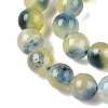 Dyed Natural White Jade Beads Strands G-T138-6mm-210-27-3