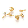 Brass Micro Pave Cubic Zirconia Pendants KK-N261-80G-2